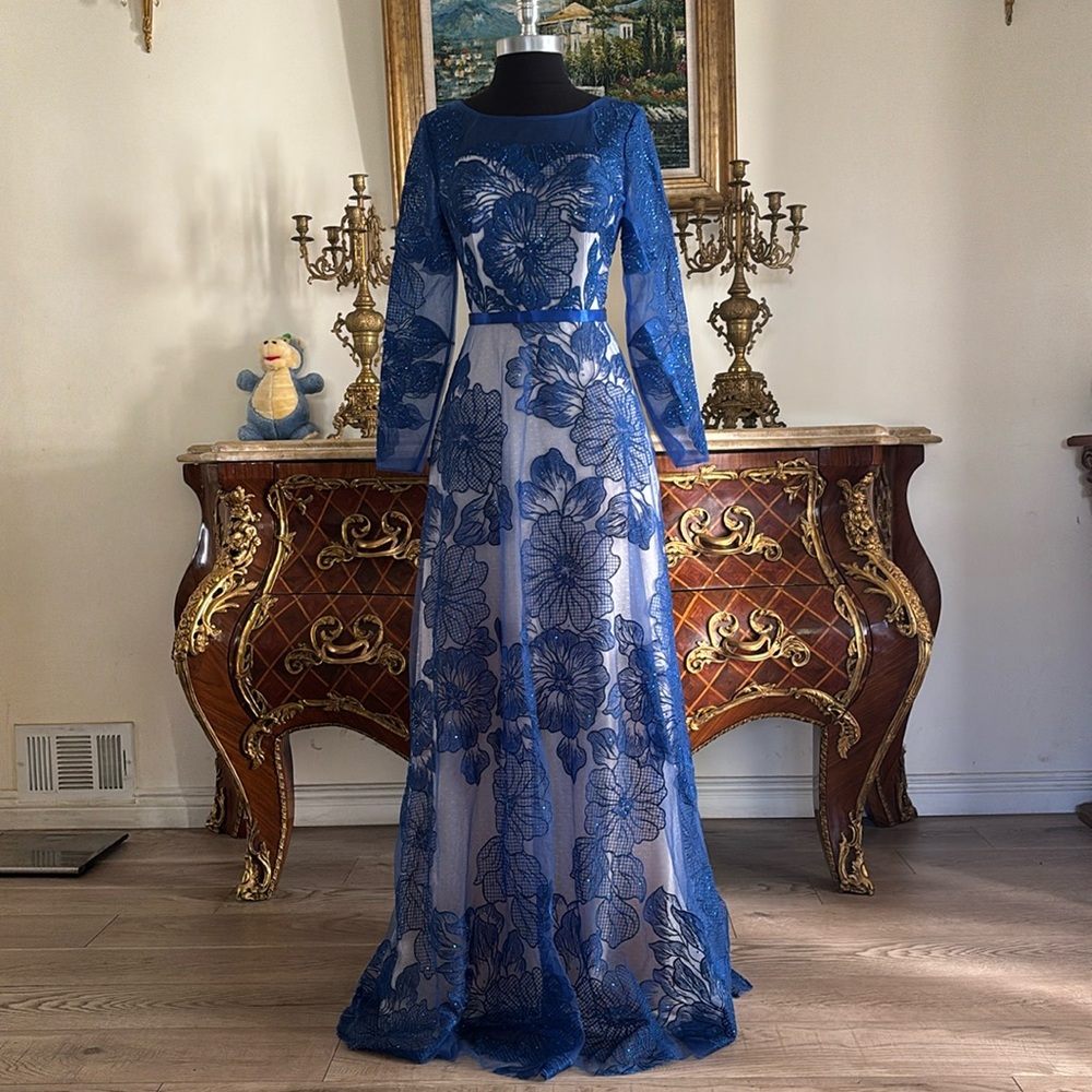 Meier Collection formal embroidery beaded evening dress